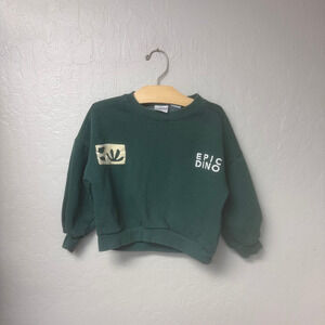 $18 ADD ON zara green dinosaur sweatshirt hanna andersson mini boden kate quinn